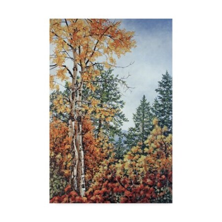 Trademark Fine Art Carol J Rupp 'Autumn Splendor In Tree' Canvas Art, 16x24 ALI39901-C1624GG